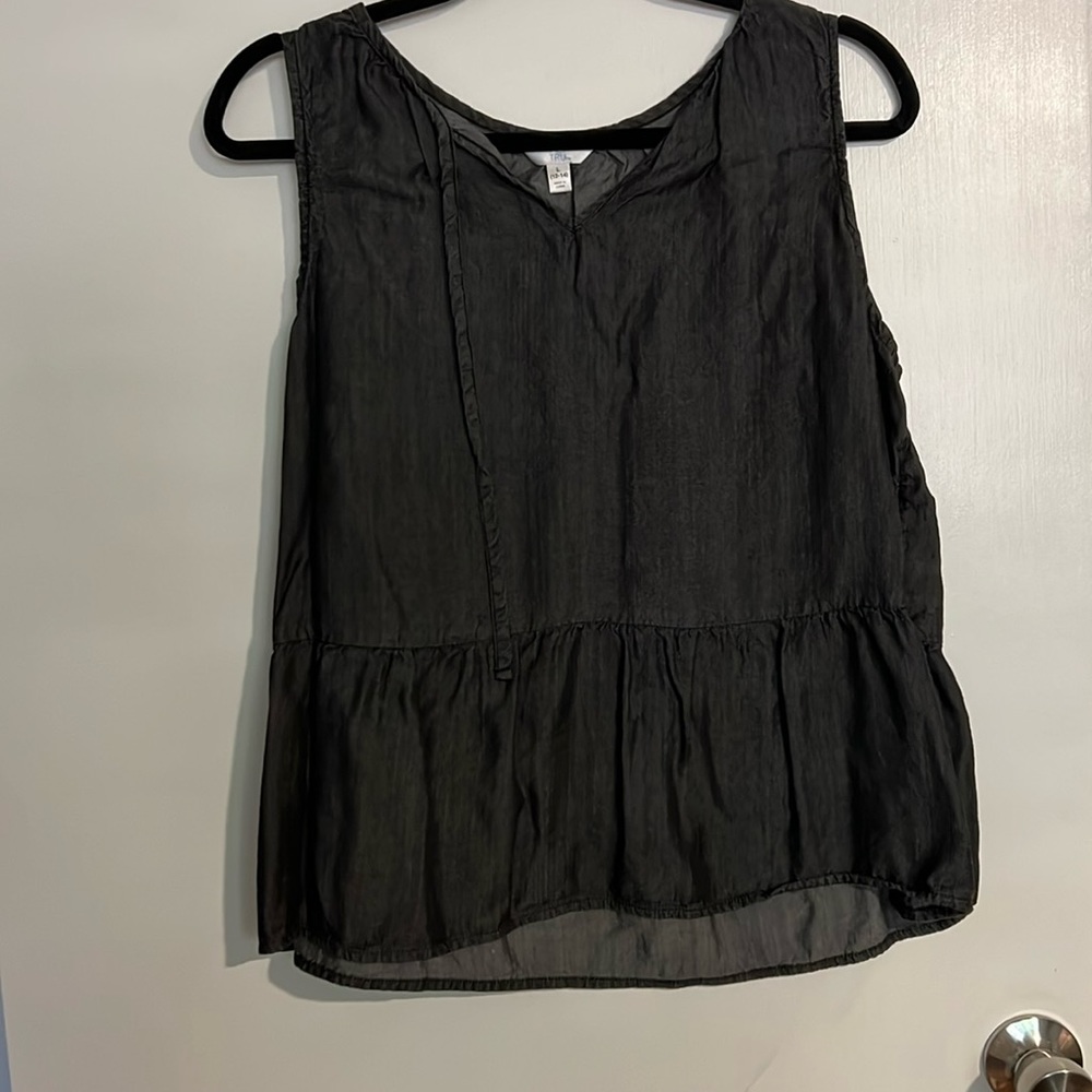 ‼️Time & Tru black tank